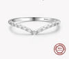 925 Sterling Silver CZ Simple Rings