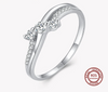 925 Sterling Silver Sparkling Cubic Zirconia Rings