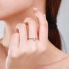925 Sterling Silver Oval Zirconia Rings