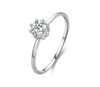925 Sterling Silver Classic CZ Finger Rings