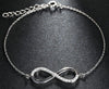 Crystals Infinity Necklace & Bracelet Set