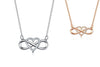 Infinity Crystal Heart Necklace - 2 Colors!