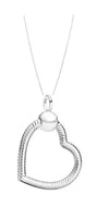 SNAKE CHAIN STYLE HEART OR O-SHAPED PENDANT NECKLACE!