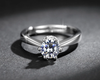 Lab Diamond Solitaire Ring - Adjustable!