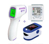Blood Pressure Monitor Heart Rate + Finger Clip Pulse Oximeter  + Monitor Digital Thermometer