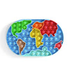 World Map Stress Relief Push Pop Bubble Fidget Toys