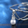 Pearl & Crystal Pendant Necklace