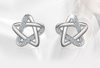 Sterling Silver  Star Stud Earrings