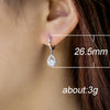 Halo Crystal  Earrings Pear Shaped