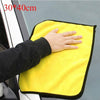 3-Pack Car Cleaning Towel Microfiber Velvet Cloth Double Sided High Density Absorbent
