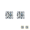 Moissanite D Color 1ct 925 Sterling Silver Stud Earrings - 2 Colours!