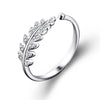 Silver Leaf Open Design 925 Sterling Silver Ring