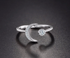 Sterling Silver the Stars of the Moon Open Ring